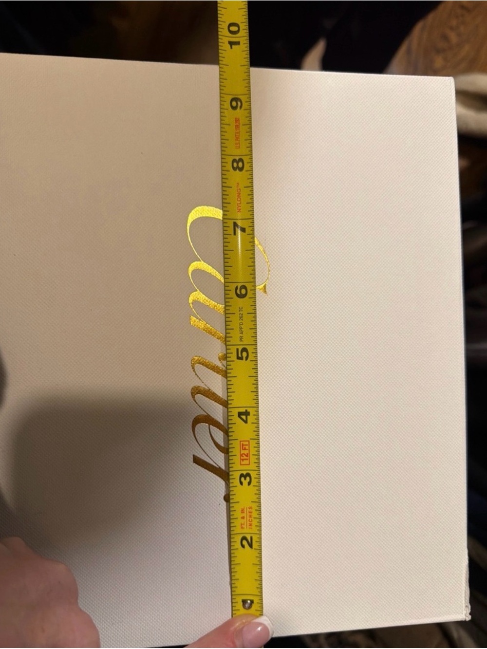 Cartier Gold Script Wall Canvas